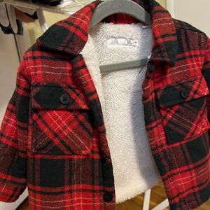 Zara Kids Red Plaid Jacket